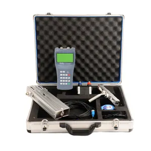 Handheld ultrasonic flow meter água líquido flowmeter sensor rio corrente água velocidade portátil flow meter