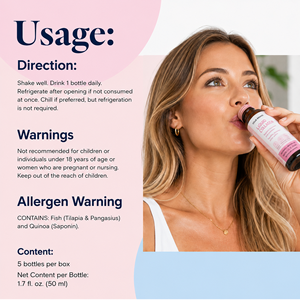 OEM Nicotinamide <b>Collagen</b> Oral <b>Liquid</b> with Glutathione for Skin Orange Flavor Drink 50ml - Product Image 6