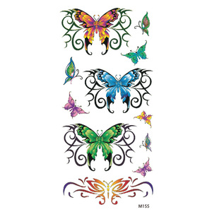 Autocollants de <span class=keywords><strong>tatouage</strong></span> temporaire style indien, motifs fleurs et papillons, transfert à l'eau sur papier, <span class=keywords><strong>pour</strong></span> le cou, la poitrine, la <span class=keywords><strong>cheville</strong></span>, art corporel <span class=keywords><strong>pour</strong></span> femmes - Product Image 3