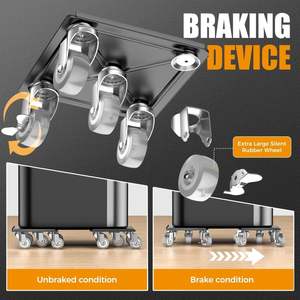 Muebles Dolly <span class=keywords><strong>Mover</strong></span> 2000LB Carga Rodillo de acero al carbono con ruedas de 360 ° Deslizador antideslizante y elevador Muebles móviles, sofá, <span class=keywords><strong>piano</strong></span>, - Product Image 2