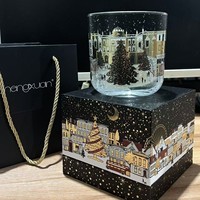 Vente en gros Ensemble unique de pots en verre de bougie aromatique de luxe de Noël avec boîte-cadeau