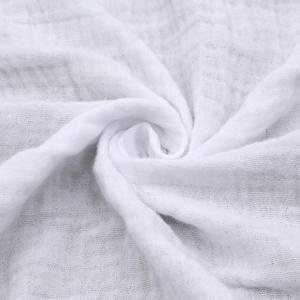 Coton biologique, <span class=keywords><strong>double</strong></span> <span class=keywords><strong>gaze</strong></span> blanc, non fluorescent, prix d'usine, bon marché - Product Image 2