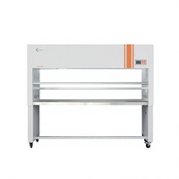Poste de travail de microbiologie en laboratoire médical avec hotte à flux laminaire verticale et filtration HEPA 99,995 %