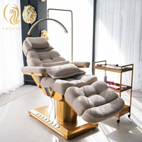 Table de massage électrique moderne de luxe pour salon de beauté des cils, avec fonction de vibration électrique