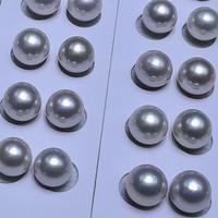 Paire de perles rondes blanches d'eau douce naturelles de qualité AAA de 10 à 11 mm pour la fabrication de bijoux en DIY pour boucles d'oreilles