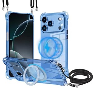 เคสโทรศัพท์มือถือรุ่นใหม่สำหรับ 17 Pro Max พร้อมที่ยึดใสแบบเกียร์ ป้องกันรอยนิ้วมือ ชุบเคลือบด้วยไฟฟ้า - Product Image 1