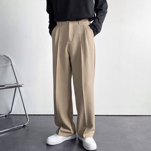 Maxfree New Draping Straight <b>Leg</b> Suit Pants <b>Men</b> Loose Korean Version of Casual <b>Wide</b>-<b>leg</b> <b>Trousers</b> Mopping Pants - Product Image 4