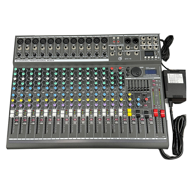 EFX16 Pro аудио Dj звуковая система Usb Микшер 16 каналов цифровой аудио микшер