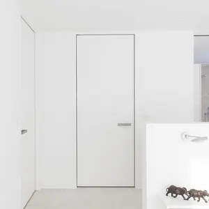 Grandsea European Design Office Modern Concealed Invisible Aluminum Frame Wood Interior Room Hidden Secret Door