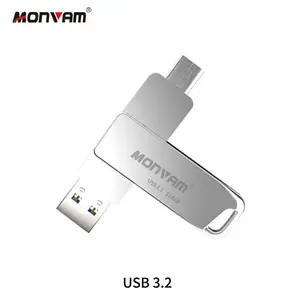 Monvam TP528 Usb3.0 mikro Otg 32gb 64gb 128gb 256gb Memory Stick U Disk tipi C Usb bellek sürücüler Android akıllı cep telefonu için