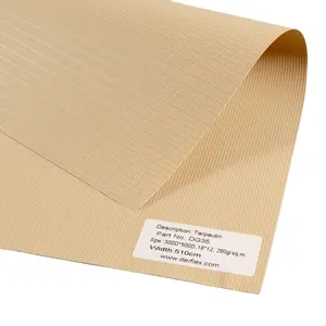 Tecido de lona revestido de PVC para cobertura de caminhão Dg1122D tecido revestido de PVC de poliéster para exterior de 2024 nova coleção