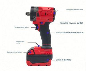 Big Sale Combo Kit Cordless Drill Machine <b>Screw</b> Driver Hand Wrench Stainless Steel <b>Set</b> Lithium Battery Hard Case for Home Repair - Product Image 3