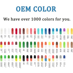 Hot bán 100% tinh khiết tự nhiên màu xanh lá cây màu rỗng viên nang cứng HPMC thực vật viên nang - Product Image 3