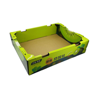 Boîtes à fruits rigides réutilisables écologiques, personnalisées avec laminage mat, gaufrage, doublure en éponge, boîte cadeau en papier, fruits frais, carton ondulé