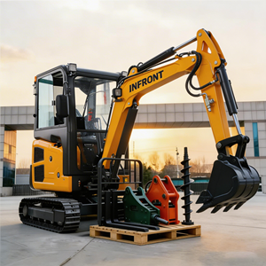 Mini Escavatore di Nuova Concezione da 3,5, 1 e 2 Tonnellate con Motore Kubota e Martello Demolitore, Prodotto dalla Fabbrica Shandong - Product Image 5