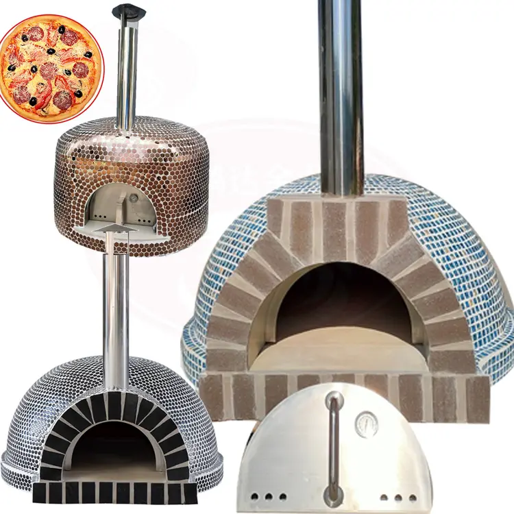 Высокотемпературная круглая огнеупорная глина, печь для пиццы, цены, большая портативная печь для пиццы, для дома и улицы