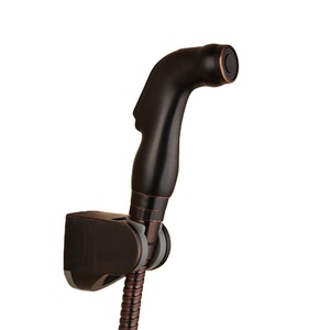 Kit de pulvérisateur de bidet mural moderne en ABS pour salle de bain, finition bronze huilé, ensemble de bidet Shattaf pour toilettes - Product Image 1