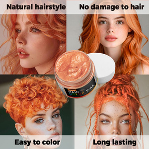 Échantillon gratuit de cire colorante pour cheveux temporaire lavable de marque privée <span class=keywords><strong>argile</strong></span> colorante temporaire <span class=keywords><strong>coiffante</strong></span> biologique pour hommes et femmes 12 couleurs - Product Image 5
