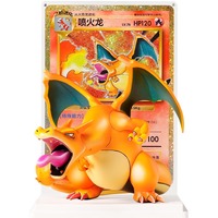 Kotak Hadiah Figur Deluxe PY Charizard Edisi Ulang Tahun ke-30 Set Koleksi Pokemon Asli Grosir Toko Permainan Papan
