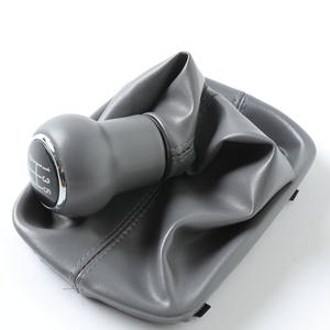 Poignée de levier de vitesse en cuir FUXIN 5/6 vitesses pour Audi A6, compatible avec les modèles européens - Product Image 1