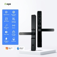 Serrure électronique intelligente étanche pour porte en aluminium, plusieurs modes de déverrouillage, contrôle à distance WiFi Tuya, serrure de sécurité pour maison et appartement