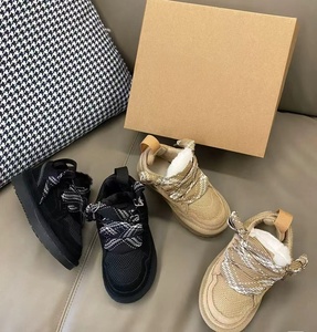 รองเท้าบูตลุยหิมะมีเชือกผูกสำหรับผู้หญิงกันน้ำได้รองเท้าลำลองสำหรับเดินให้ความอบอุ่น - Product Image 3