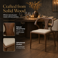 Fauteuil en bois à dossier cornu avec barre supérieure courbée, structure en bois de frêne massif, siège rembourré, pour restaurant, hôtel, café, bistrot, salle à manger