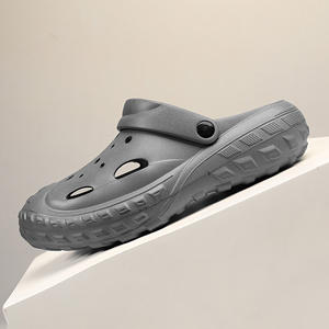 Мужские сабо, летние, новая модная модель, повседневные, с толстой нескользящей подошвой, закрытые, для сада и пляжа, увеличивающие рост, с мягкой подошвой - Product Image 6