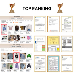 Maglione Invernale da <span class=keywords><strong>Donna</strong></span> VEGA CHANG in Morbida Lana di Coniglio, Colori <span class=keywords><strong>Lilla</strong></span> e Crema, Stile Casual e Caldo alla Moda - Product Image 6