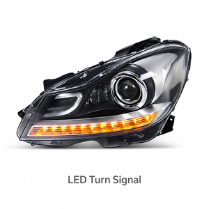 ไฟหน้า W204 ปี 2011-2014 พร้อมไฟ LED Daytime Running Light สำหรับ Mercedes-Benz C-Class จัดหาพิเศษสำหรับร้านซ่อม รับสั่งซื้อขายส่ง - Product Image 2