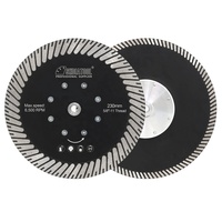 Lame de scie circulaire en diamant fritté de qualité industrielle de 4,5 à 9 pouces, disque de coupe, disque de meulage, disque abrasif avec bride, personnalisable OEM