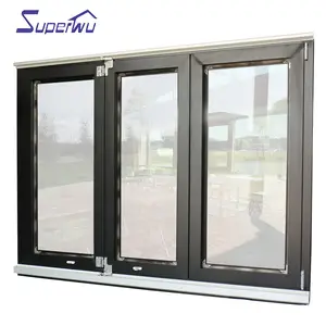 Aluminum Glass Folding Door Factory Supply Best Price Aluminum Glass Exterior Bi Fold Window And Doors Folding Windows For Commercial Residential