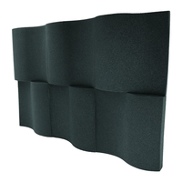 Tratamiento acústico Paneles acústicos Patrón de onda Materiales de PU Guía de colocación de espuma acústica Reducción de ruido Habitación Absorción de sonido
