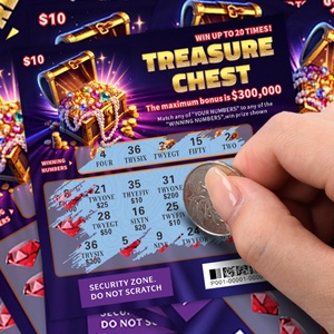 Fast Delivery Scratch Lotto Digital Printing Gloss Paper Sample Design Custom Scratch Cards Lottery Ticket Printing - Product Image 1