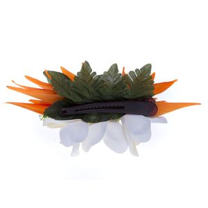 Ventes Flash : Pince à <span class=keywords><strong>Cheveux</strong></span> Femme Kailin KN-hc004m en Tissu Multicolore, Fleur de Plumeria Hawaïenne Artificielle en Soie et Mousse, pour Fête - Product Image 4