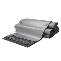 Enveloppes d'expédition en plastique imperméable gris argenté en matériau recyclé personnalisé Sacs postaux pour courrier d'expédition pour vêtements