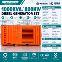 Groupe électrogène diesel industriel conteneurisé 800 kW 1000 kVA Baudouin 12M26D1012E20 pour centre de données