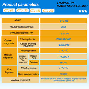 Planta Móvil de Trituración de Piedra, Trituradora Móvil sobre Orugas para Minería, <span class=keywords><strong>Cantera</strong></span>, Granito, Basalto, Piedra Caliza, Grava - Product Image 4