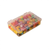 Boîtes en plastique PP jetables empilables, étanches, de qualité alimentaire, écologiques, recyclables, pour autocollants, logo personnalisé, cadeau