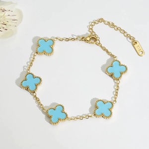 Bracelet pour femme en acier inoxydable de haute qualité, plaqué or 18 carats - Bracelet inaltérable. Vente en gros d'usine. - Product Image 3