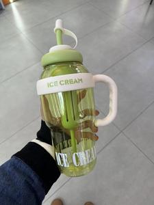 <strong>Large</strong> Capacity Water Cup with Handle Portable Straw Cup Flower Tea Bin Bobo Cup Student Office <strong>Kettle</strong> - Product Image 6