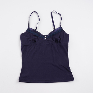 European American Solid Color Basic Lace Trim Bustier Button Decor Layering Cami Top Summer Hot Girl Outerwear Casual Vest - Product Image 6