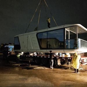 Système intelligent de chambre d'hôtes silencieuse en plein air, hôtel, voyage, chambre mobile, structure en acier, capsule spatiale intégrée, B&B - Product Image 1