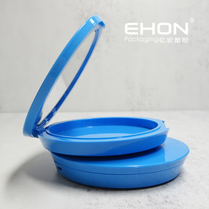 Single Pan Blush Case Custom Empty <b>Compact</b> Powder Case ABS Plastic Press Powder Container Makeup Packaging - Product Image 6