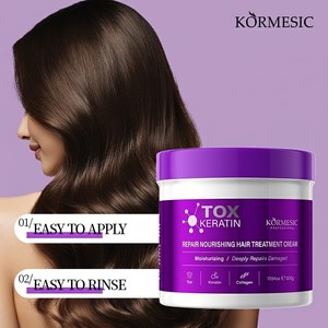 KORMESIC 500g Mascarilla Capilar Orgánica al por Mayor, Mascarilla Hidratante Anti-frizz, Reparación con Keratina, Crema Nutritiva para el Cabello - Product Image 3