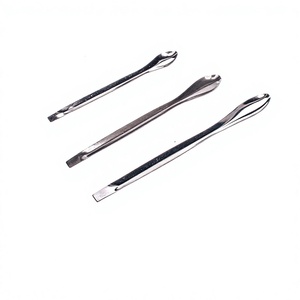 Cuillère de laboratoire Degao en acier inoxydable 304, spatule de laboratoire à tête unique, cuillère d'échantillonnage 10,5 cm pour la pesée de réactifs en poudre - Product Image 5