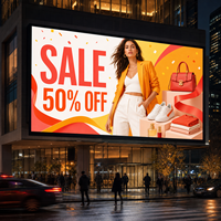 Écran LED extérieur P8 P10 960x960mm lisible en plein soleil, étanche IP65, résolution 8K, pour la promotion extérieure des centres commerciaux et le commerce de détail