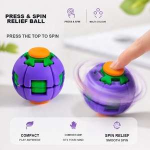 YIMENG Juguetes Blandos Personalizados para Aliviar el Estrés, Fidget Spinner, Bola Antiestrés, Novedad Sensorial, Clicker, Juguete 3D en Caja, Plástico, Bonitos, a Granel - Product Image 4