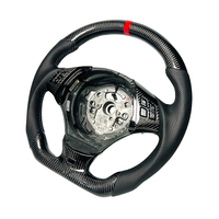 Pour BMW E90 E91 E92 E89 E70 E71 E46 Volant Sport avec Volant de Qualité de Ligne Centrale Rouge en Fibre de Carbone Noir pour BMW