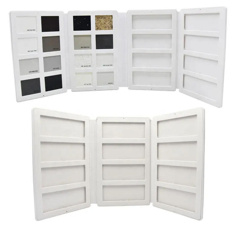 New Design Custom Plastic Display Books Mosaic Marble Samples Catalogue Granite Stone Quartz Ceramics Tile Sample Folder Book